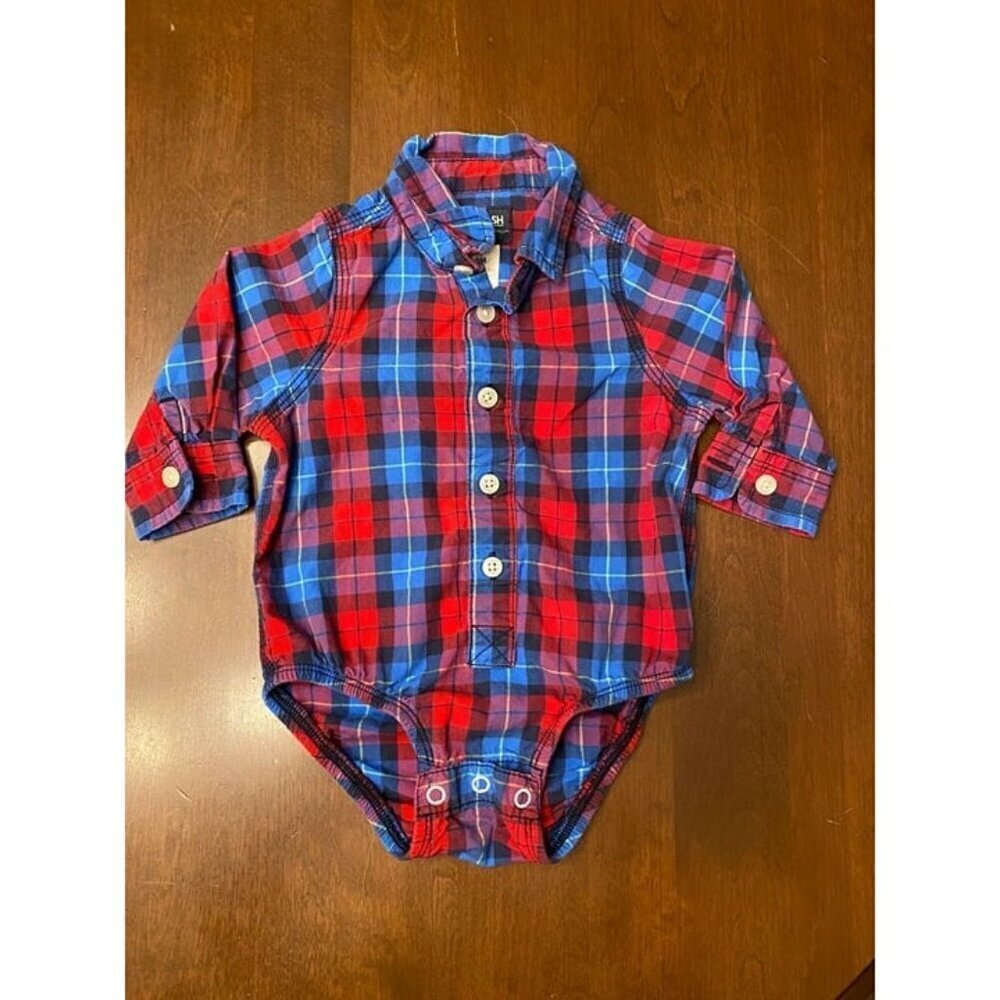 OshKosh Plaid Onsie